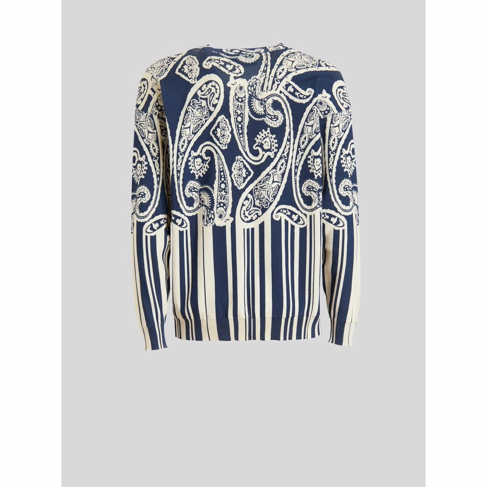 Striped Paisley Cotton Jumper