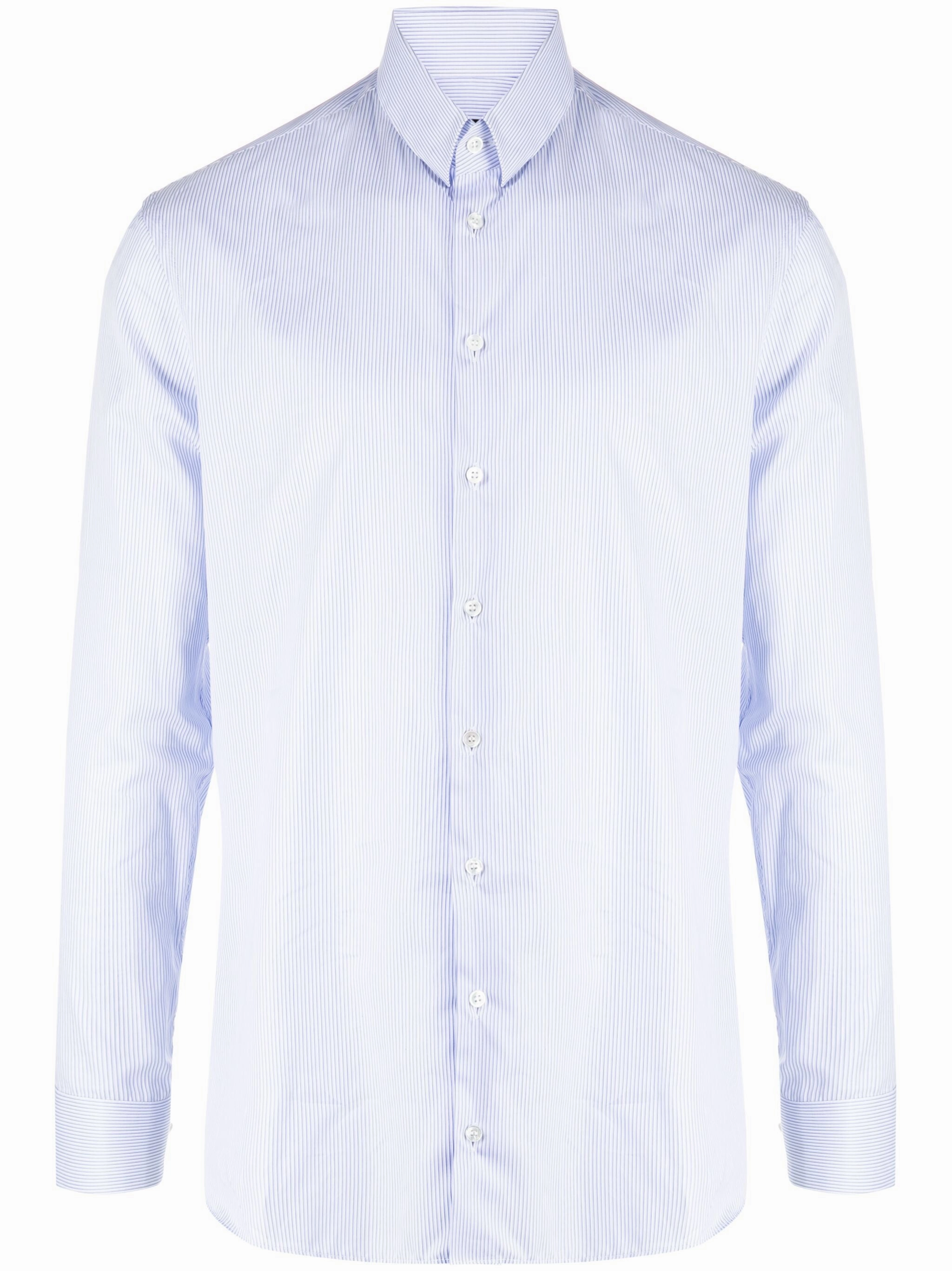 Striped Poplin Shirt mens polos clearance