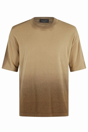 Sun-Faded Cotton Blend Crew Neck Sweater designer sweaters outlet