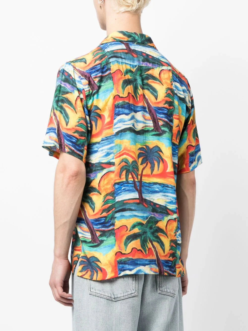 Sunset-Print Ecovero Shirt