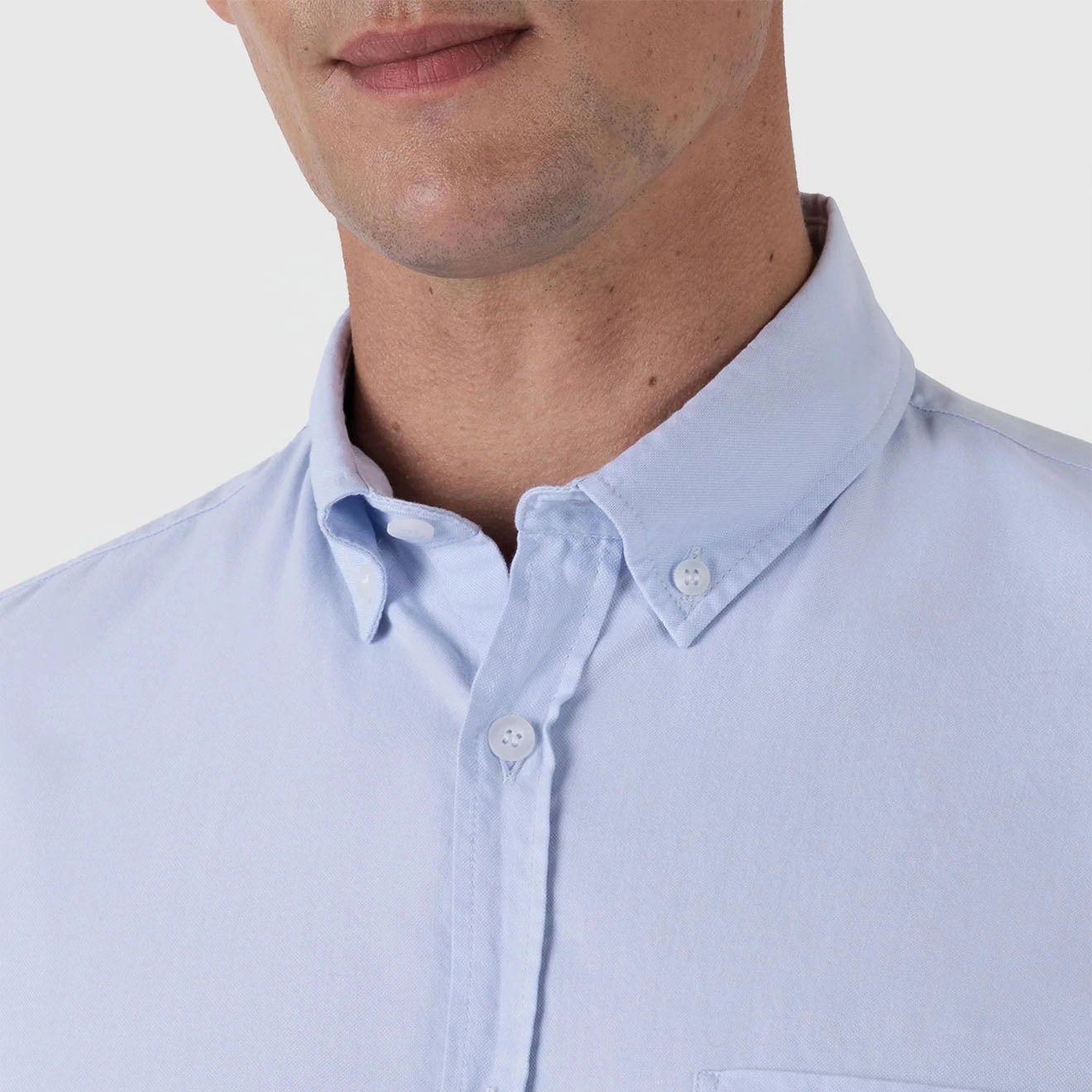 Sunspel L/S Oxford Shirt Light Blue