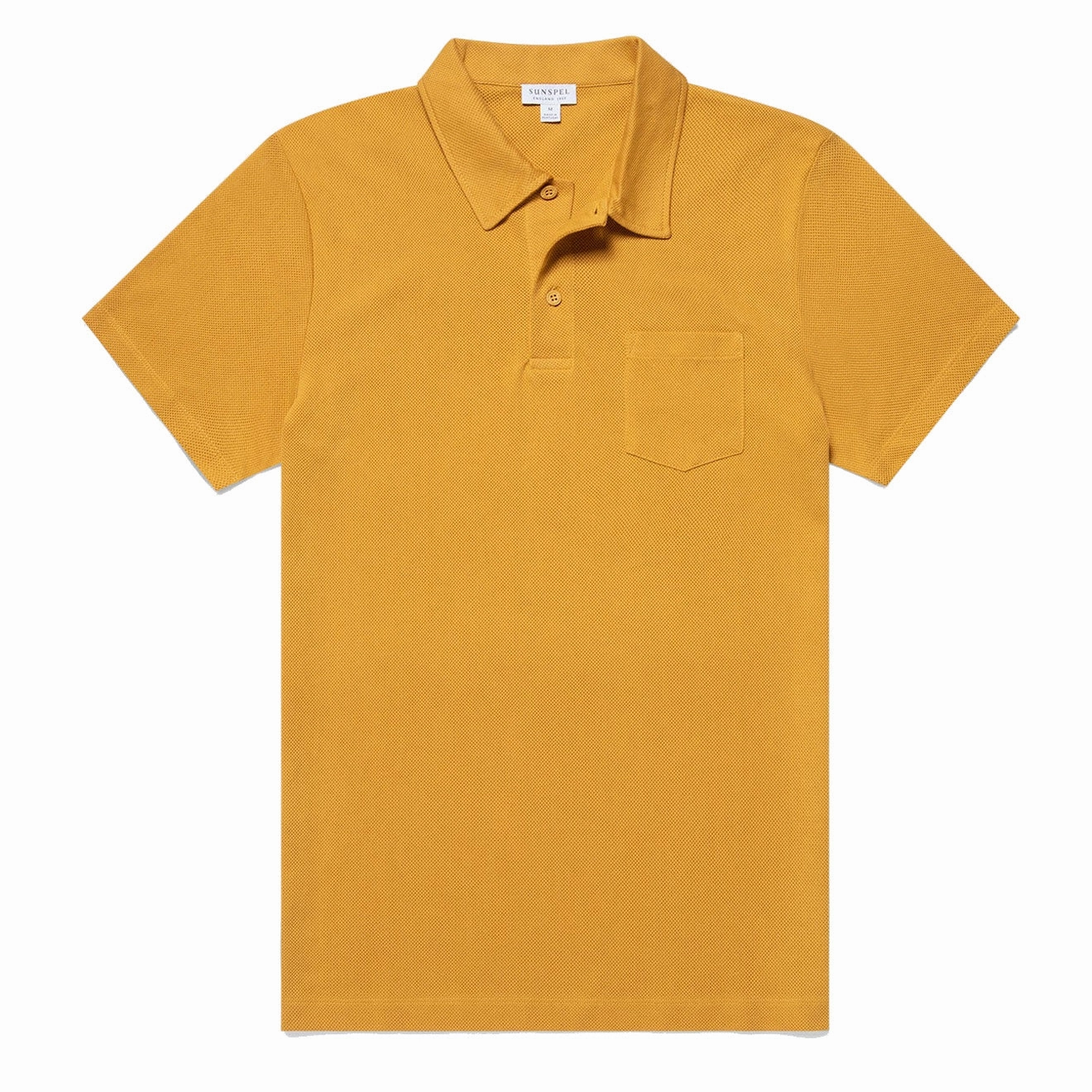 Sunspel Riviera Polo Shirt Cider mens t-shirts outlet