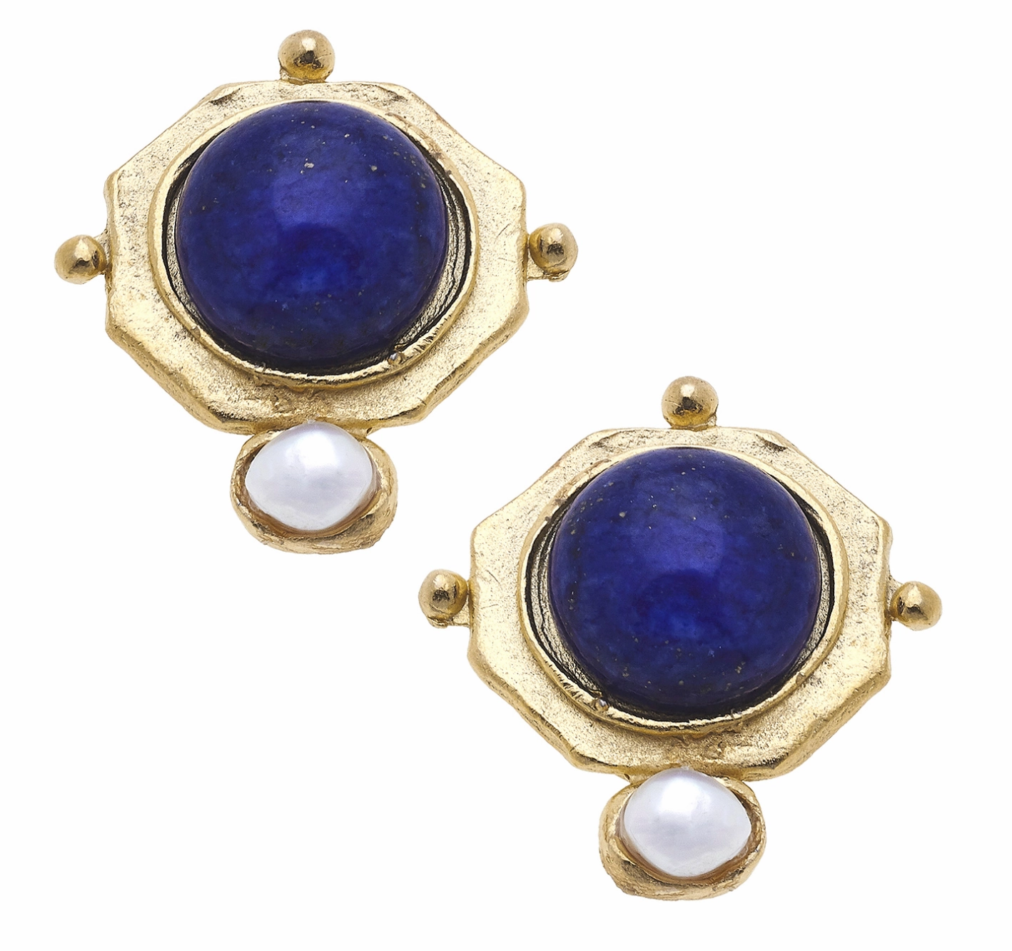 Susan Shaw Becca Stud Earrings in Blue Lapis summer dresses best deals