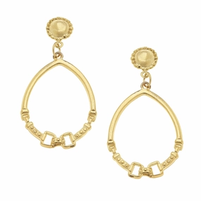 Susan Shaw Cab & Horse Bit Hoop Earrings cheap womens dresses