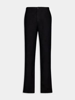 Tailored Black Linen Trousers Bottoms Mens - cheap mens shorts online