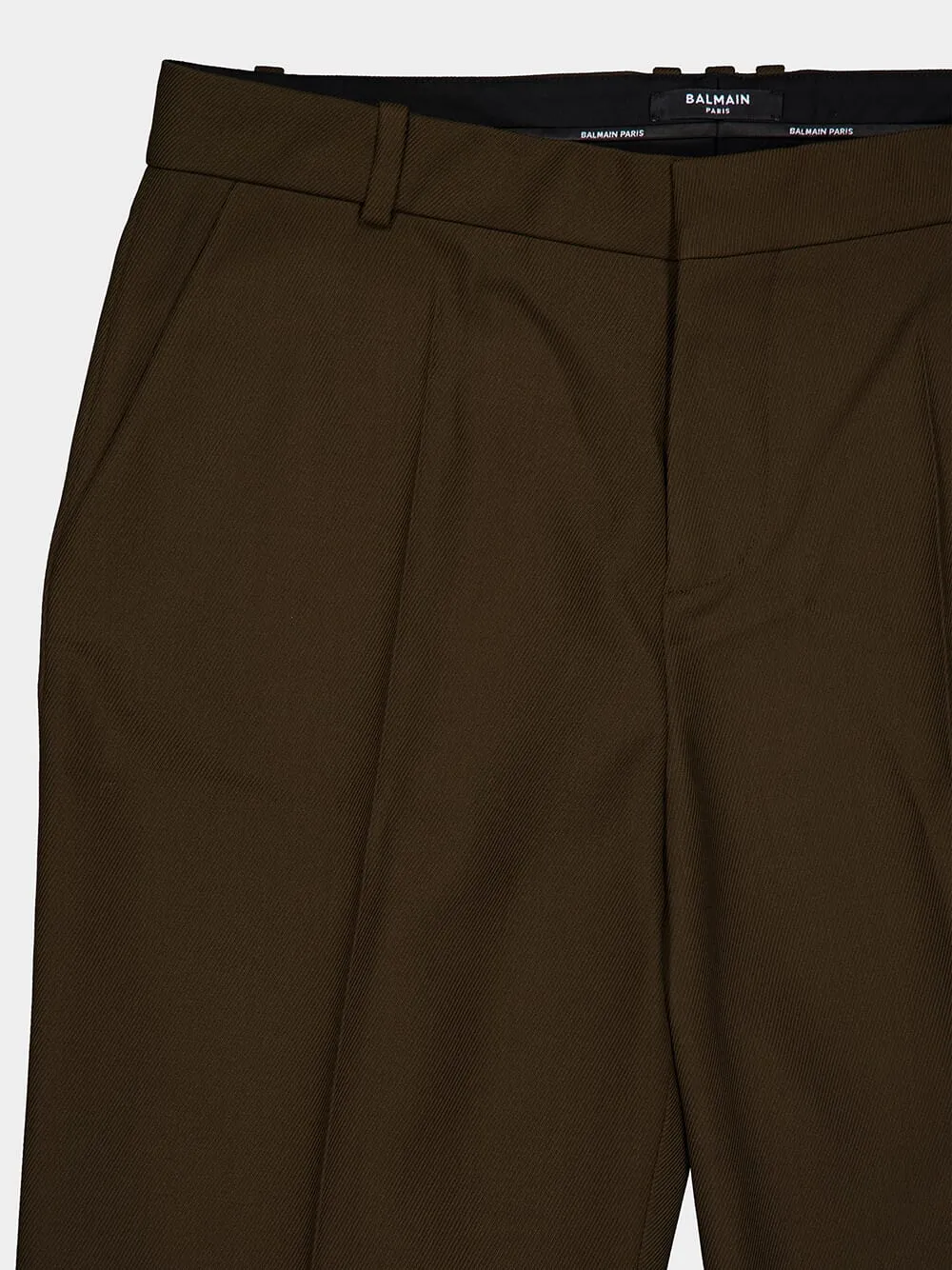 Tailored Twill Wool Trousers