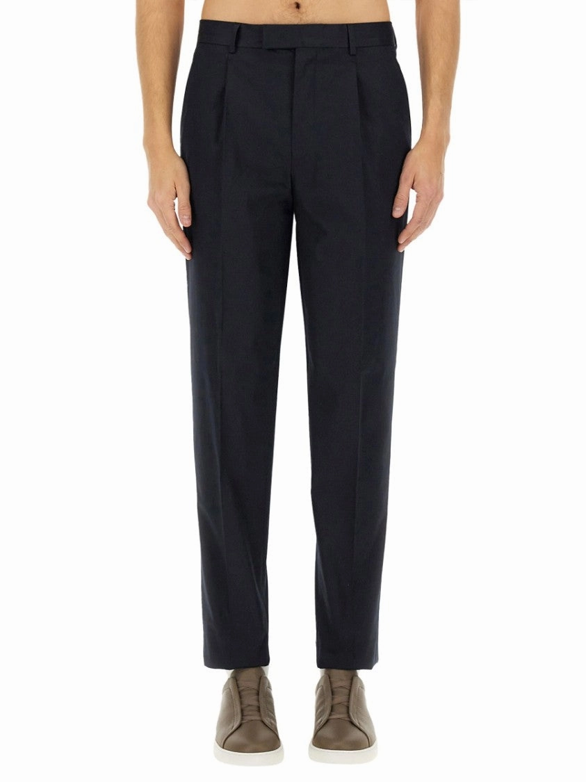 Tailored Black Straight Leg Pants