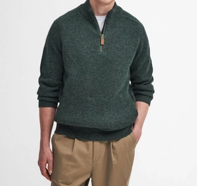Talder Half Zip In Seaweed chunky knit discount