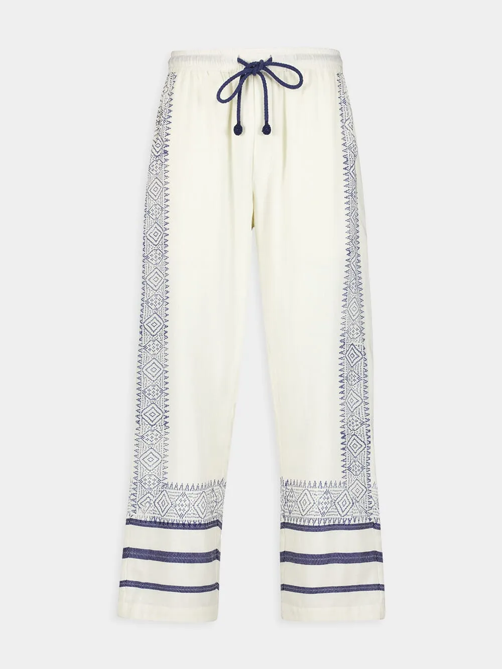 Talilo Off-White Blue Pants Bottoms Mens - cheap mens shorts online