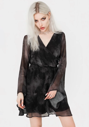 Tempest Flared Sleeve Mini Dress Dresses Womens - wedding guest outfits