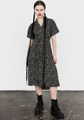 Tendril Midi Shirt Dress Dresses Womens - beach dresses cheap