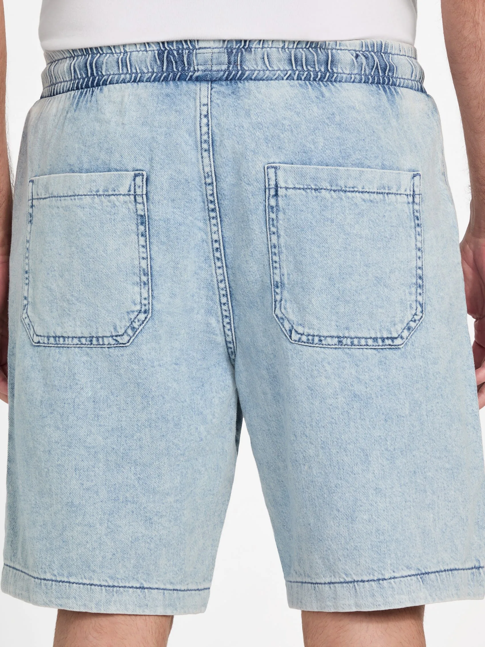 Terran Denim Jogger Shorts