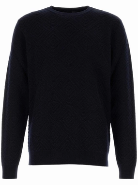 Textured Diamond Motif Sweater With Classic Crew Neckline cashmere sweaters sale