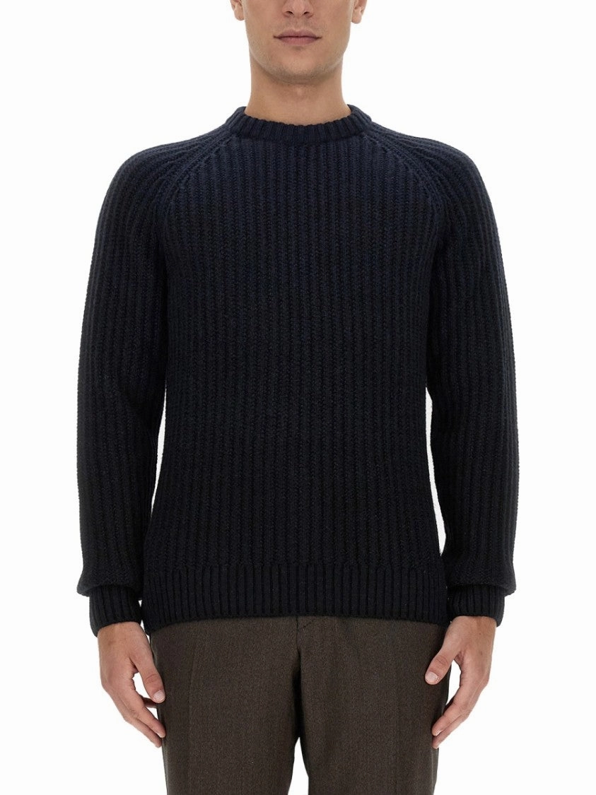 Textured Ribbed Cashmere And Virgin Wool Sweater