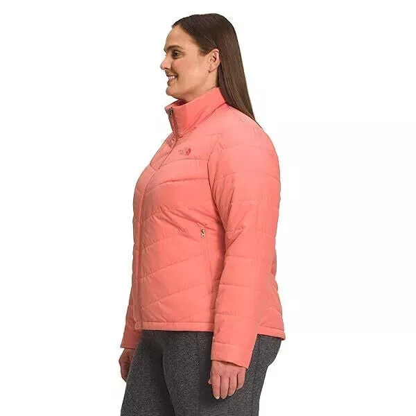 THE NORTH FACE Women's Tamburello Insulated Jacket (Standard and Plus Size), Coral Sunrise, 2X
