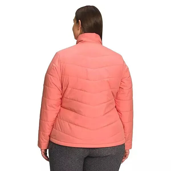 THE NORTH FACE Women's Tamburello Insulated Jacket (Standard and Plus Size), Coral Sunrise, 2X