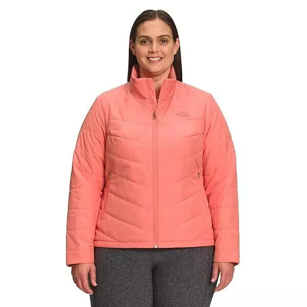 THE NORTH FACE Women's Tamburello Insulated Jacket (Standard and Plus Size), Coral Sunrise, 2X Activewear Womens - yoga pants clearance