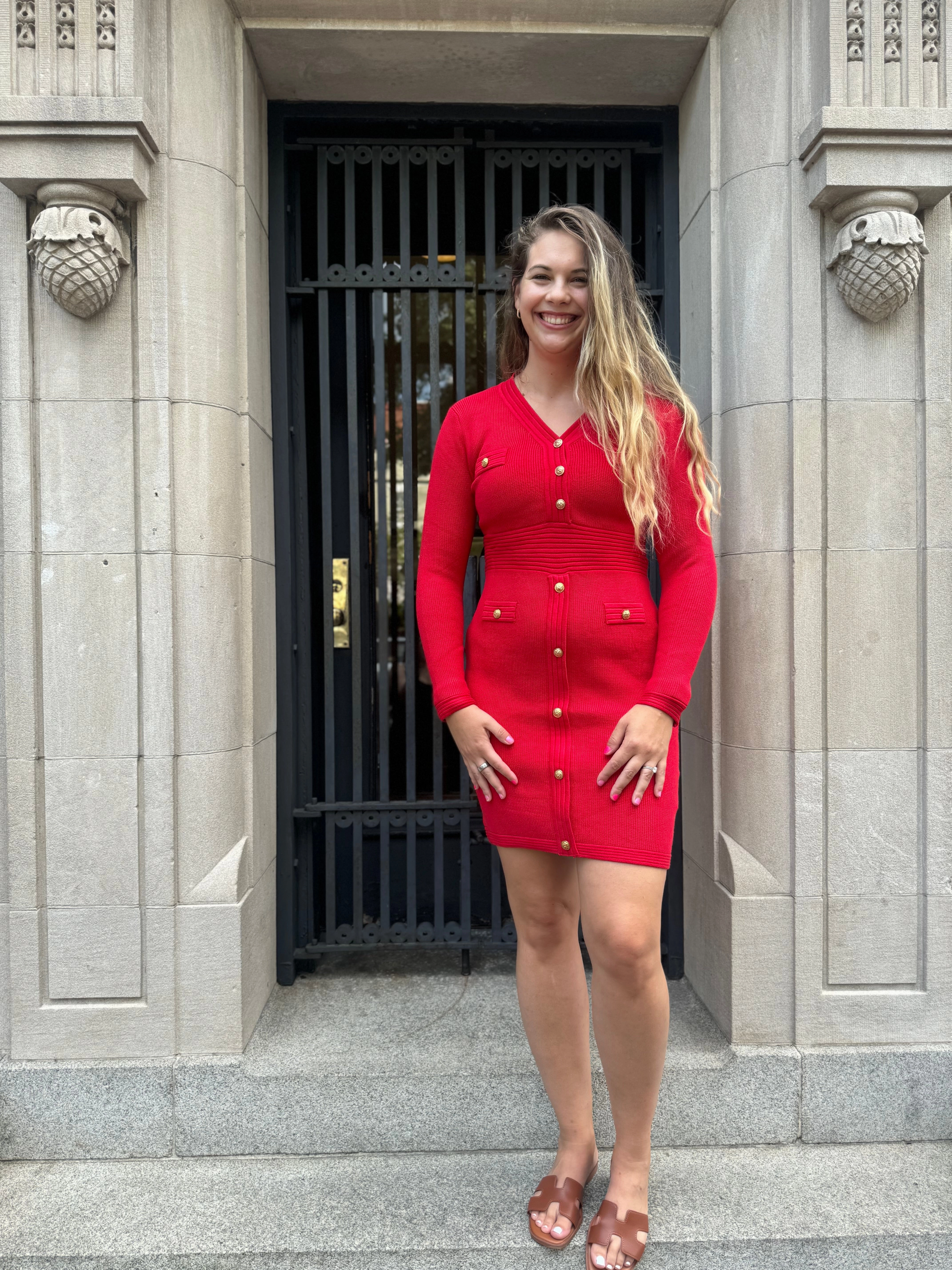 The Jackie Dress - Red