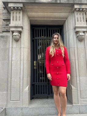 The Jackie Dress - Red discount party dresses