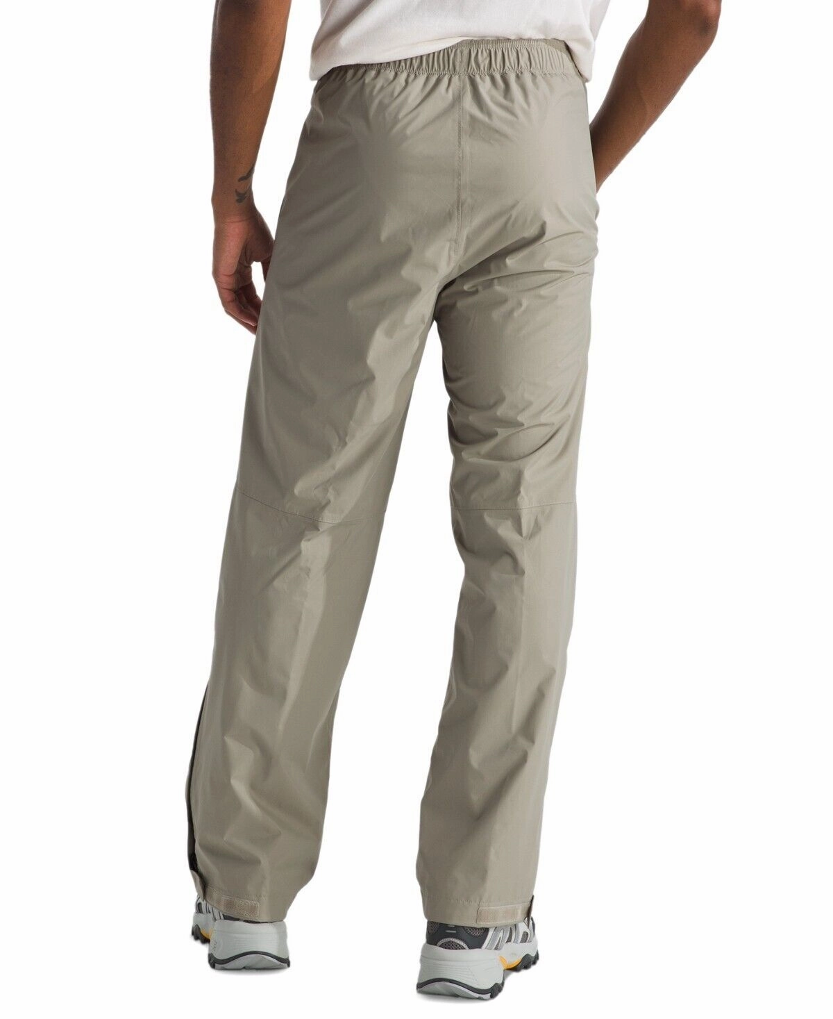 THE NORTH FACE Men's Antora Rain Pant, Clay Grey/TNF Black, X-Large Regular