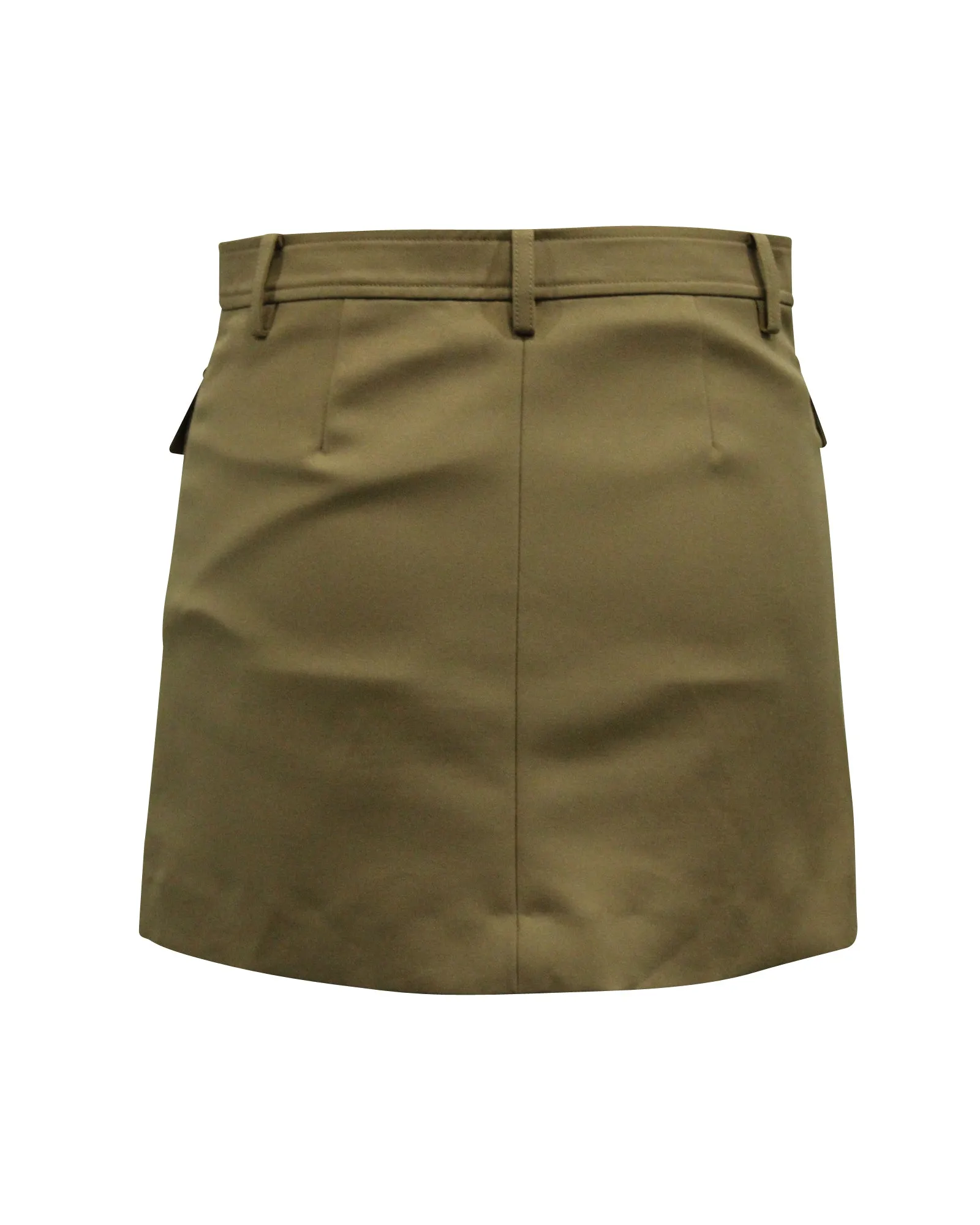 Theory Pocket Mini Skirt in Beige Polyester