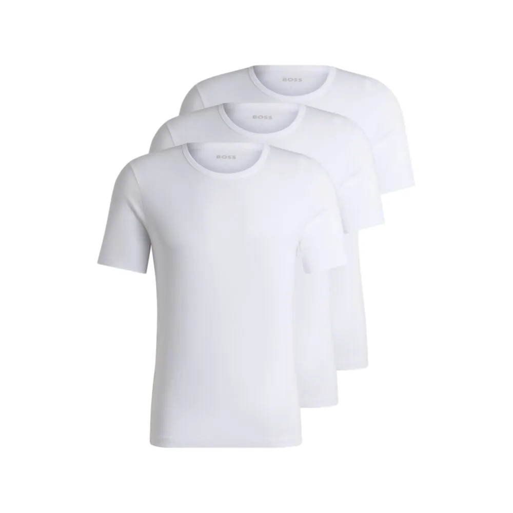 Three-pack of logo-embroidered T-shirts in cotton