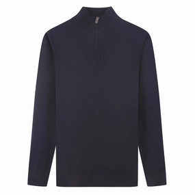 Tom Baine Men's Cashmere Feel Slim Fit Quarter Zip Sweater designer sweaters outlet
