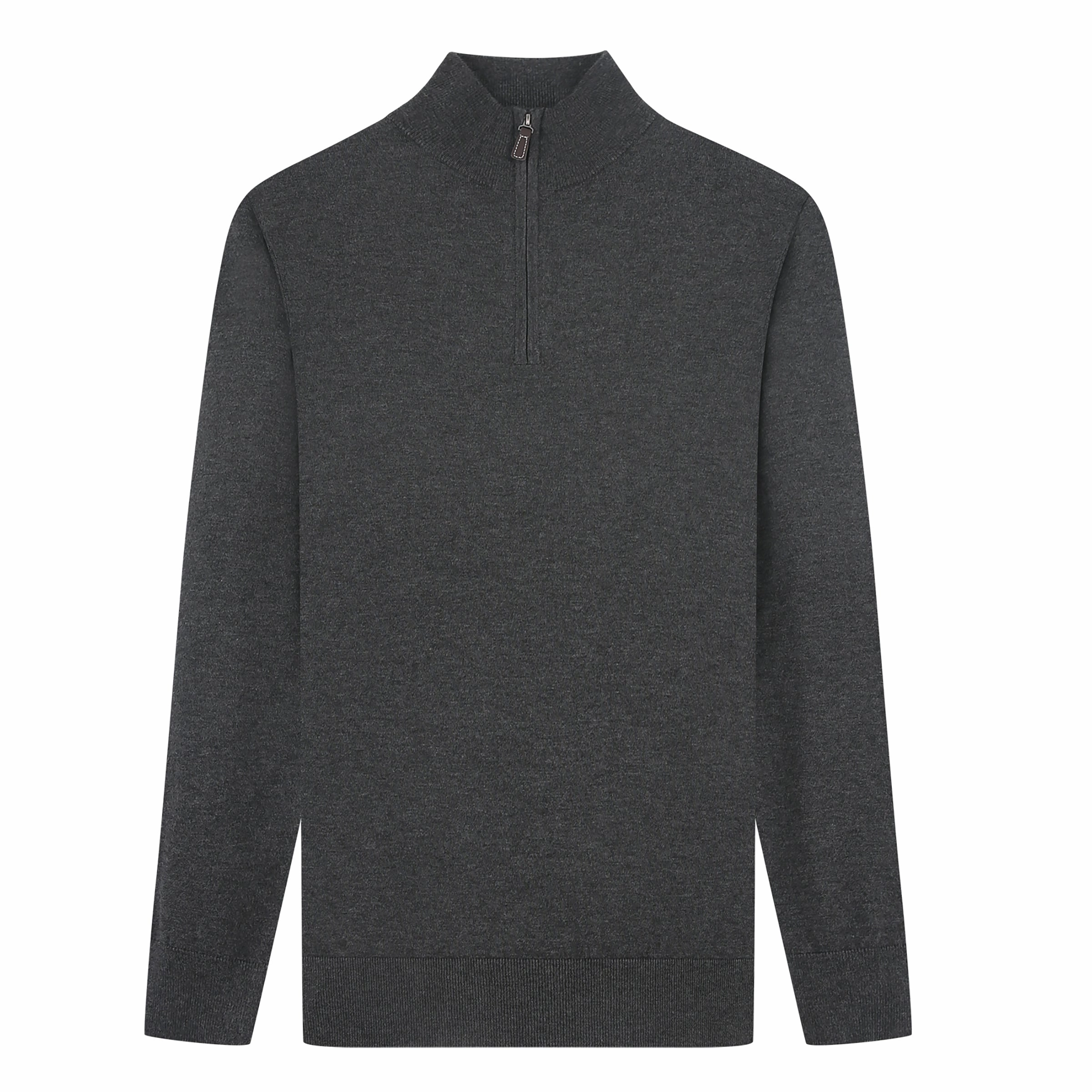 Tom Baine Men's Cashmere Feel Slim Fit Quarter Zip Sweater