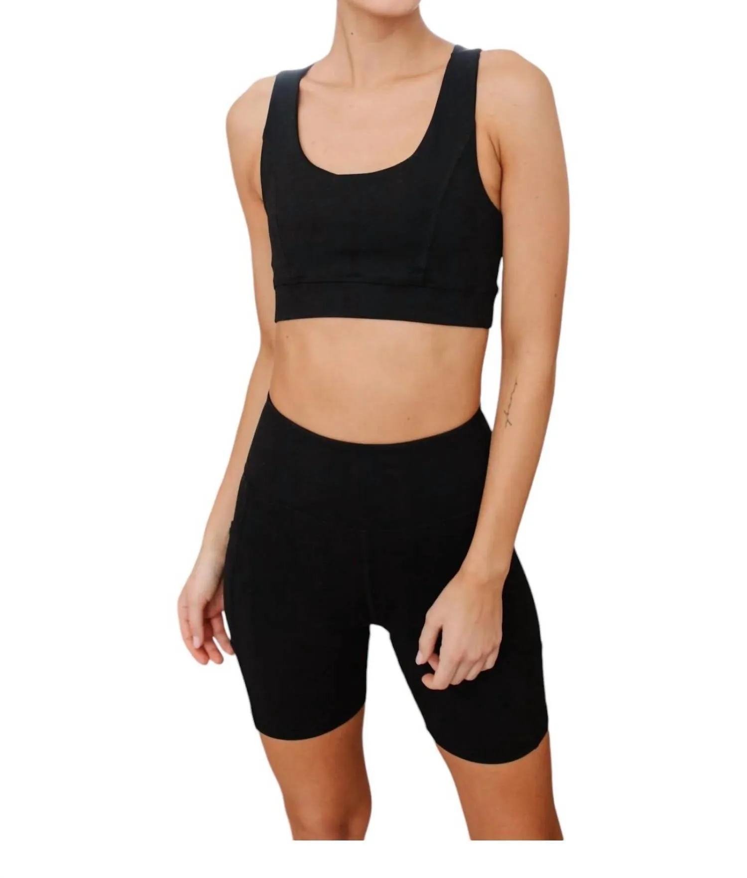 Tough Love Sports Bra In Black Activewear Womens - cheap workout clothes for women