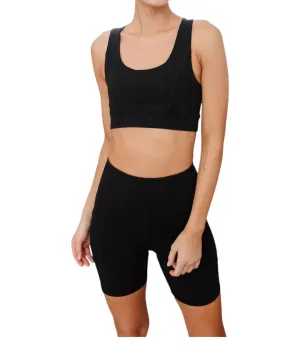 Tough Love Sports Bra In Black Activewear Womens - cheap workout clothes for women