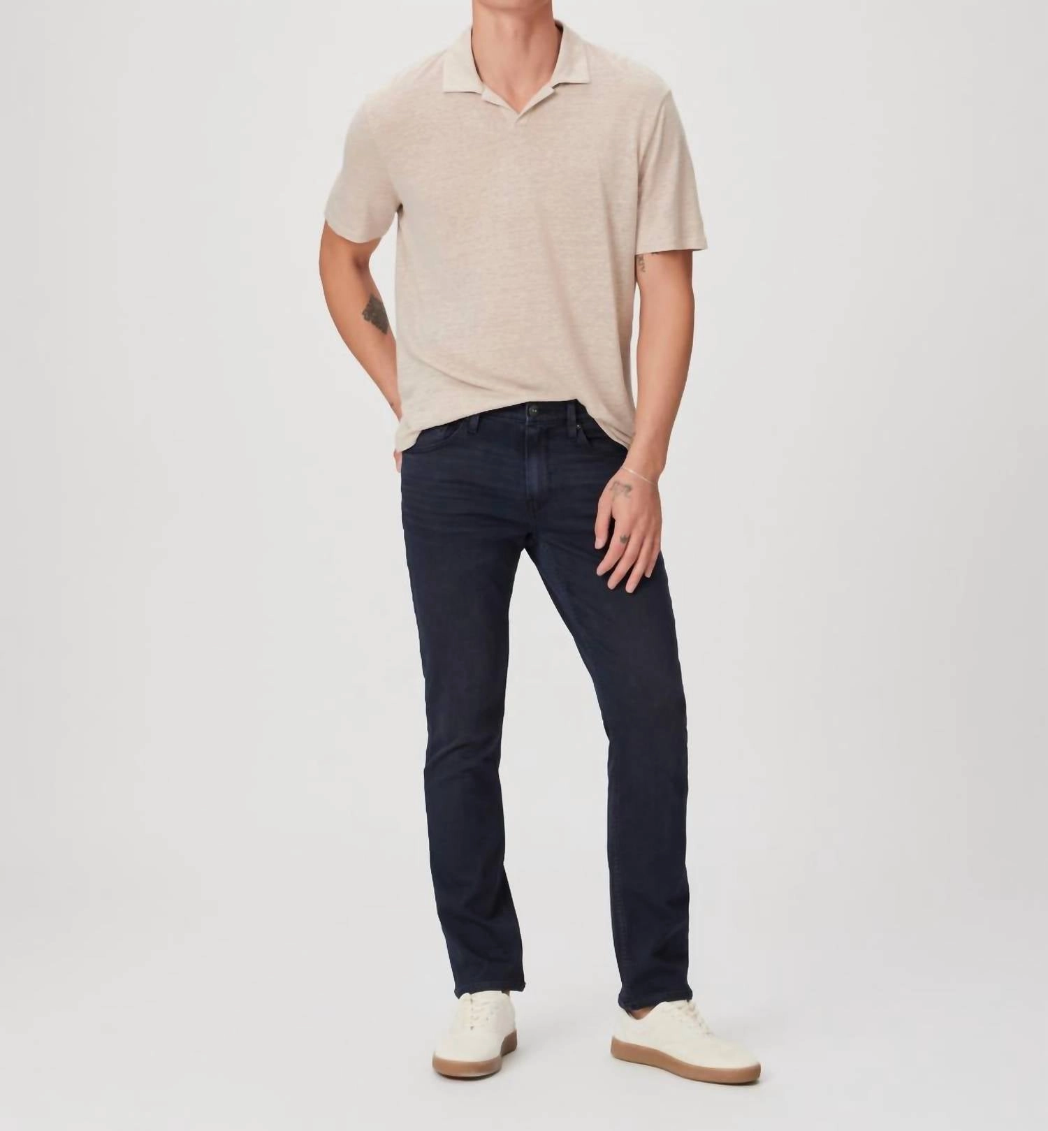 Transcend Federal Slim Straight Jeans In Coburn