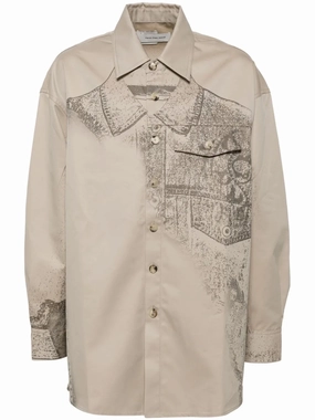Trompe Loeil Shirt mens polos clearance