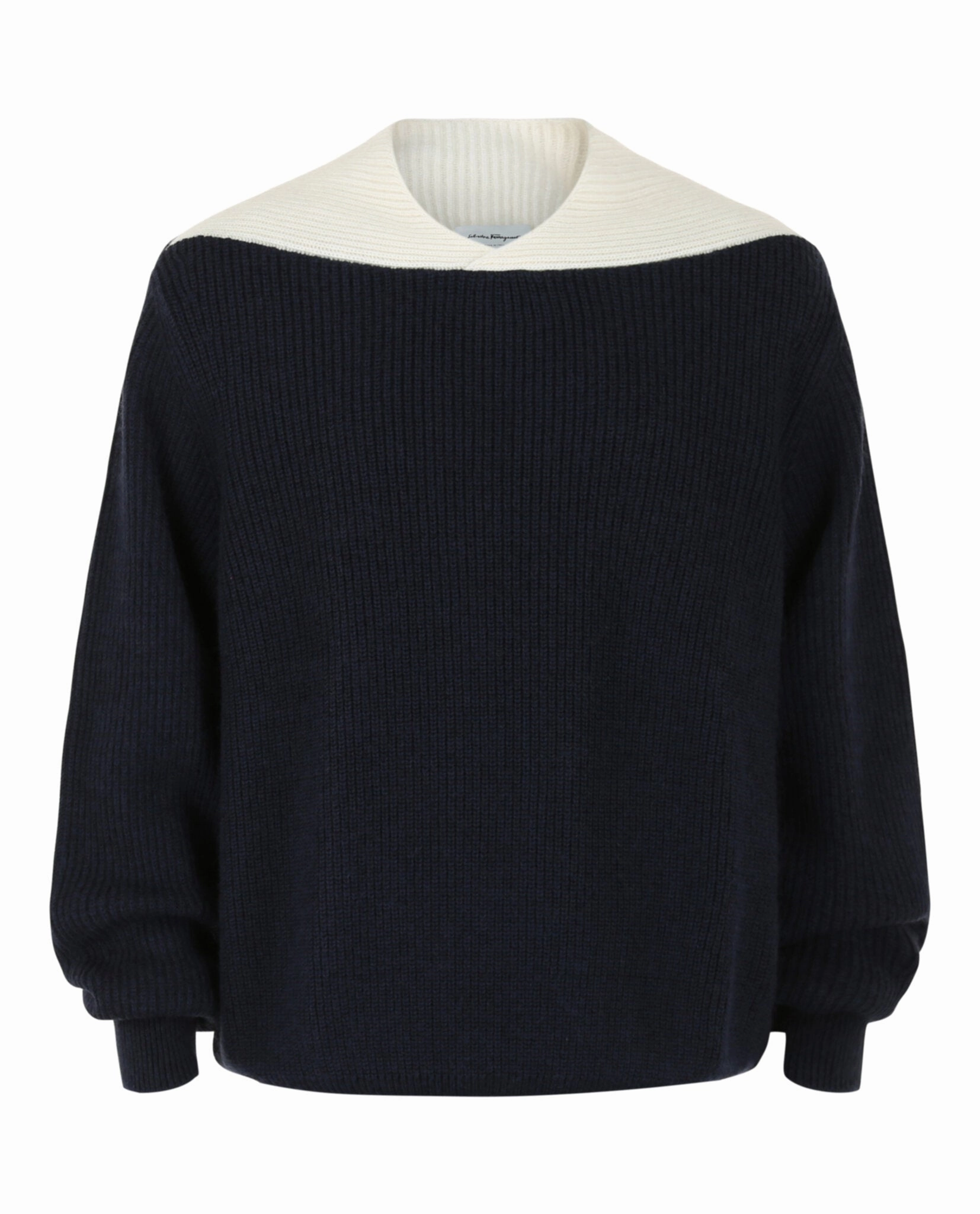 Two-Tone Knit Sweater cashmere sweaters sale