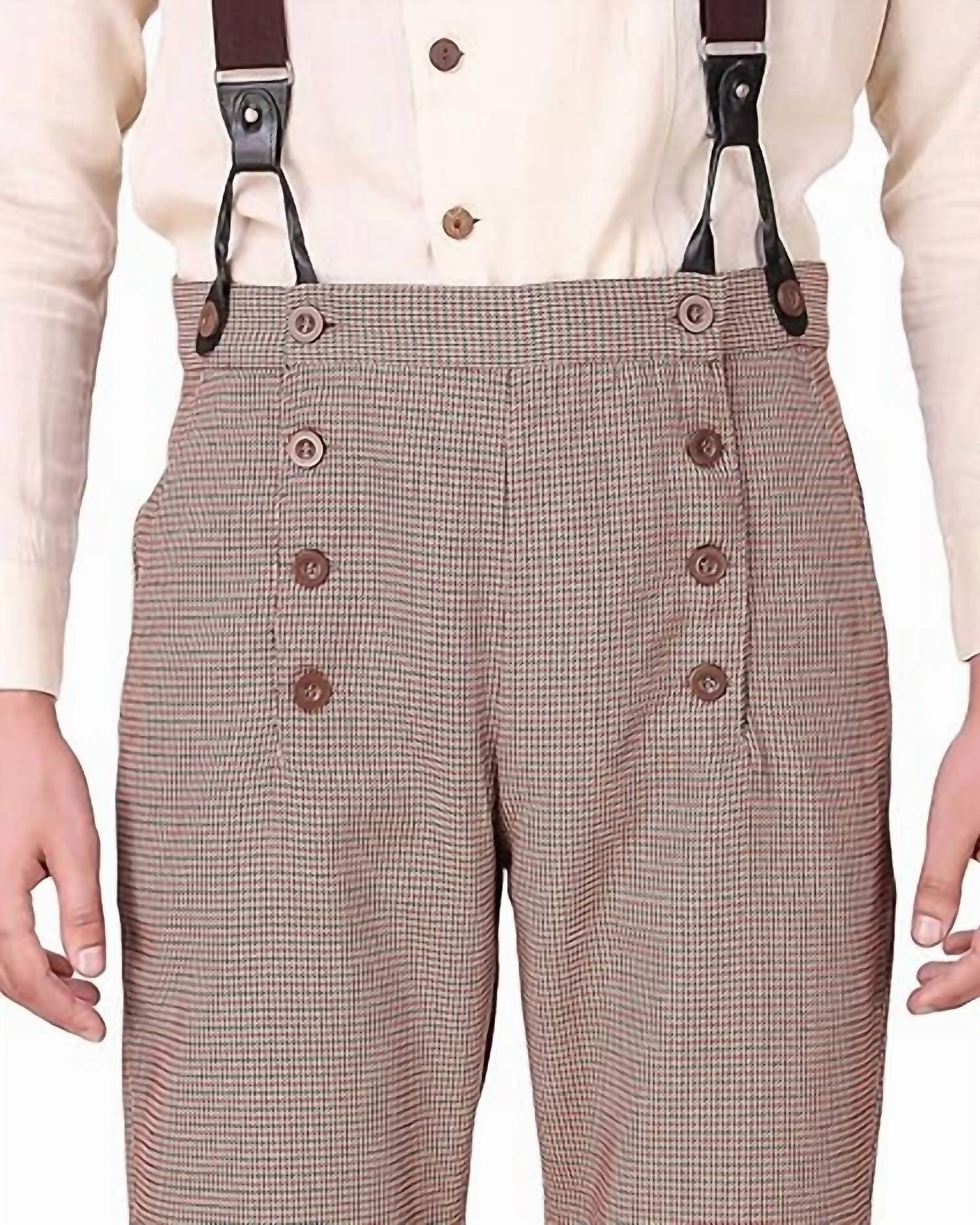 Unisex Architect Trousers In Brown