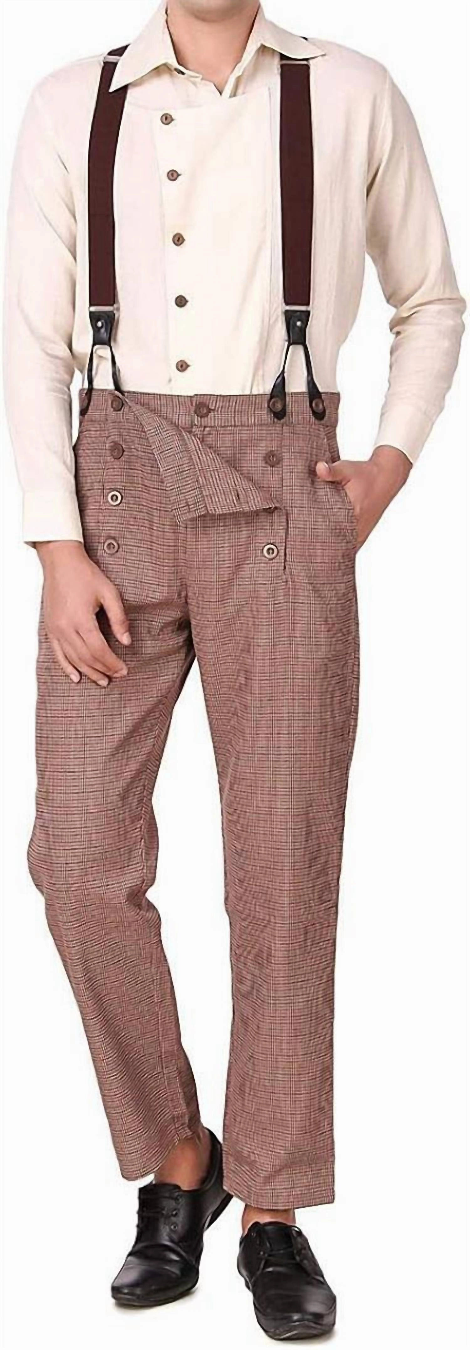 Unisex Architect Trousers In Brown