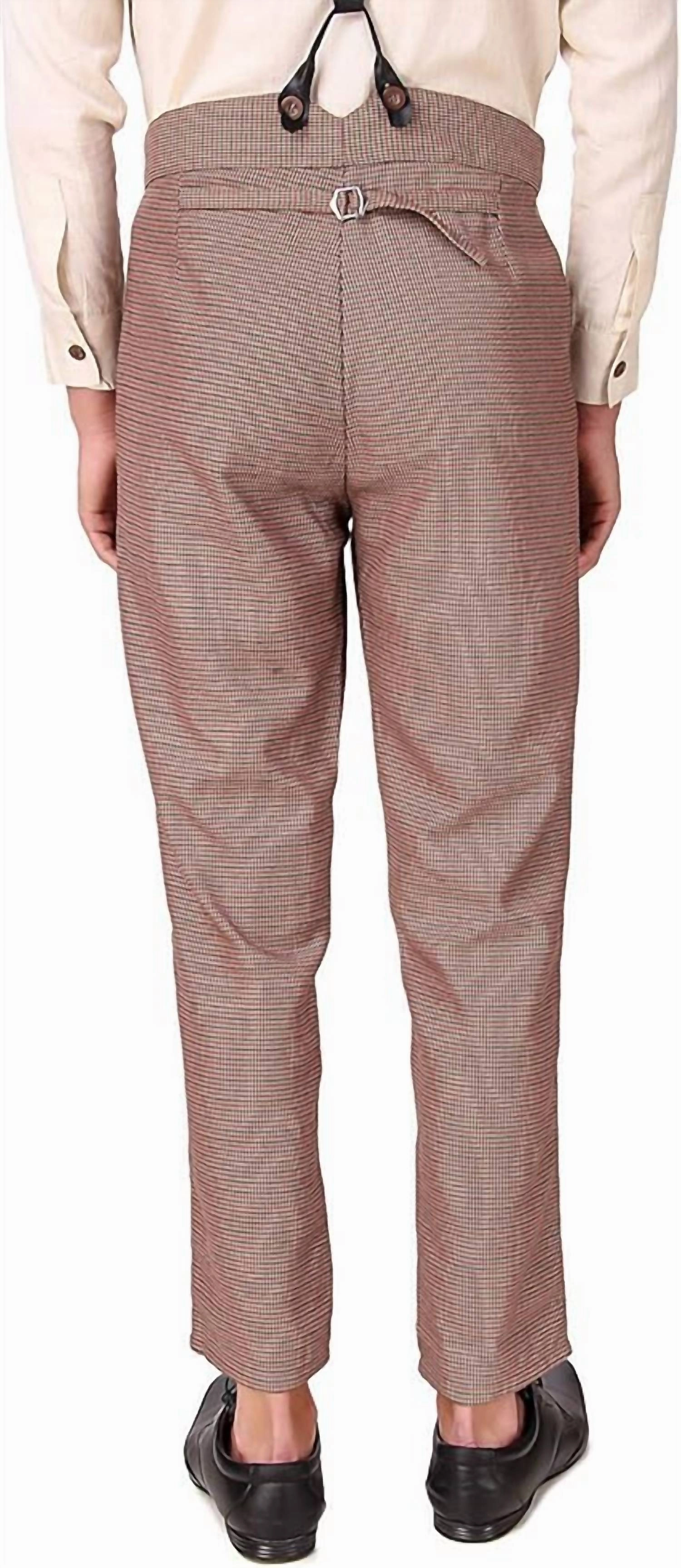 Unisex Architect Trousers In Brown