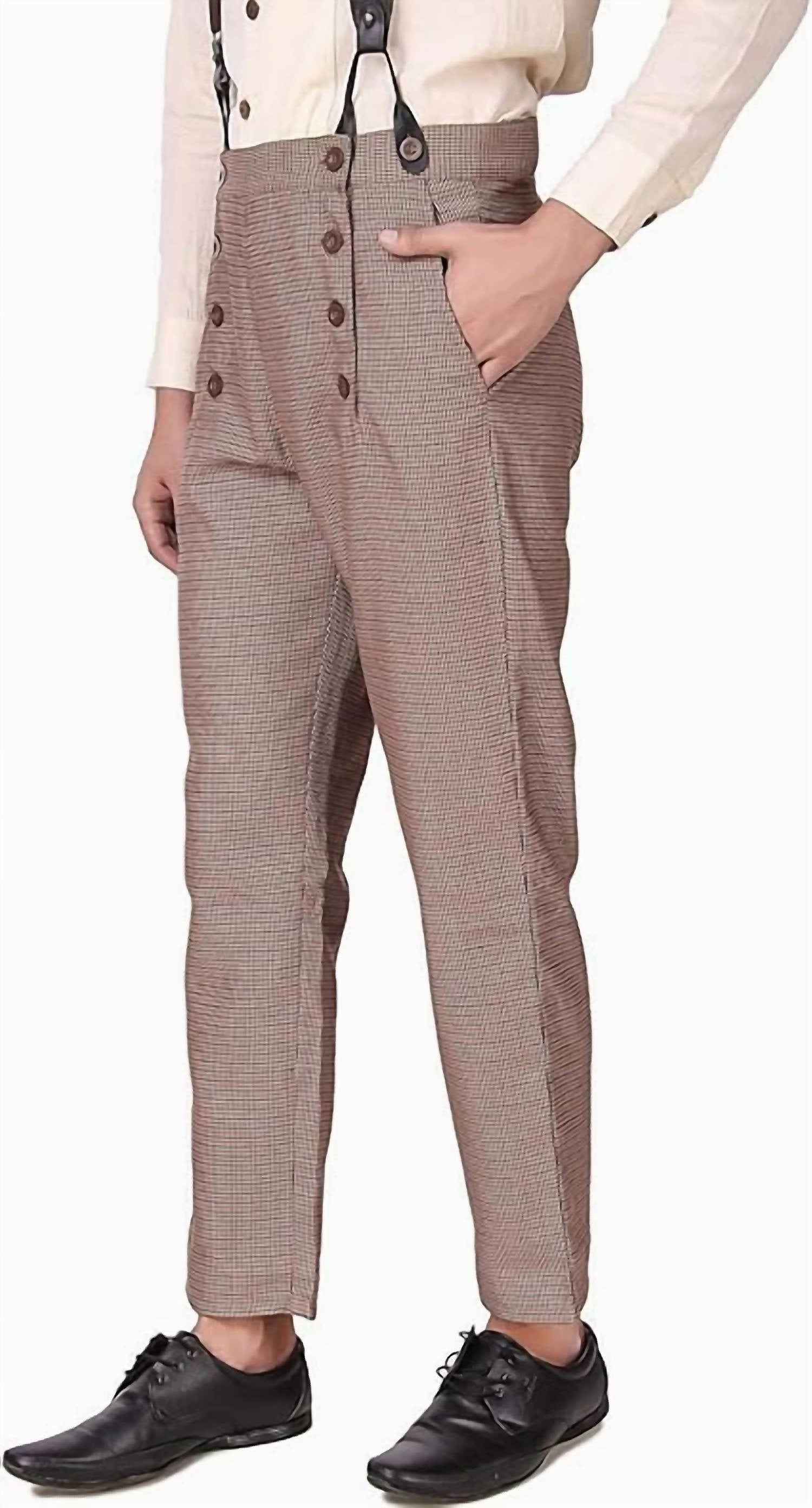 Unisex Architect Trousers In Brown