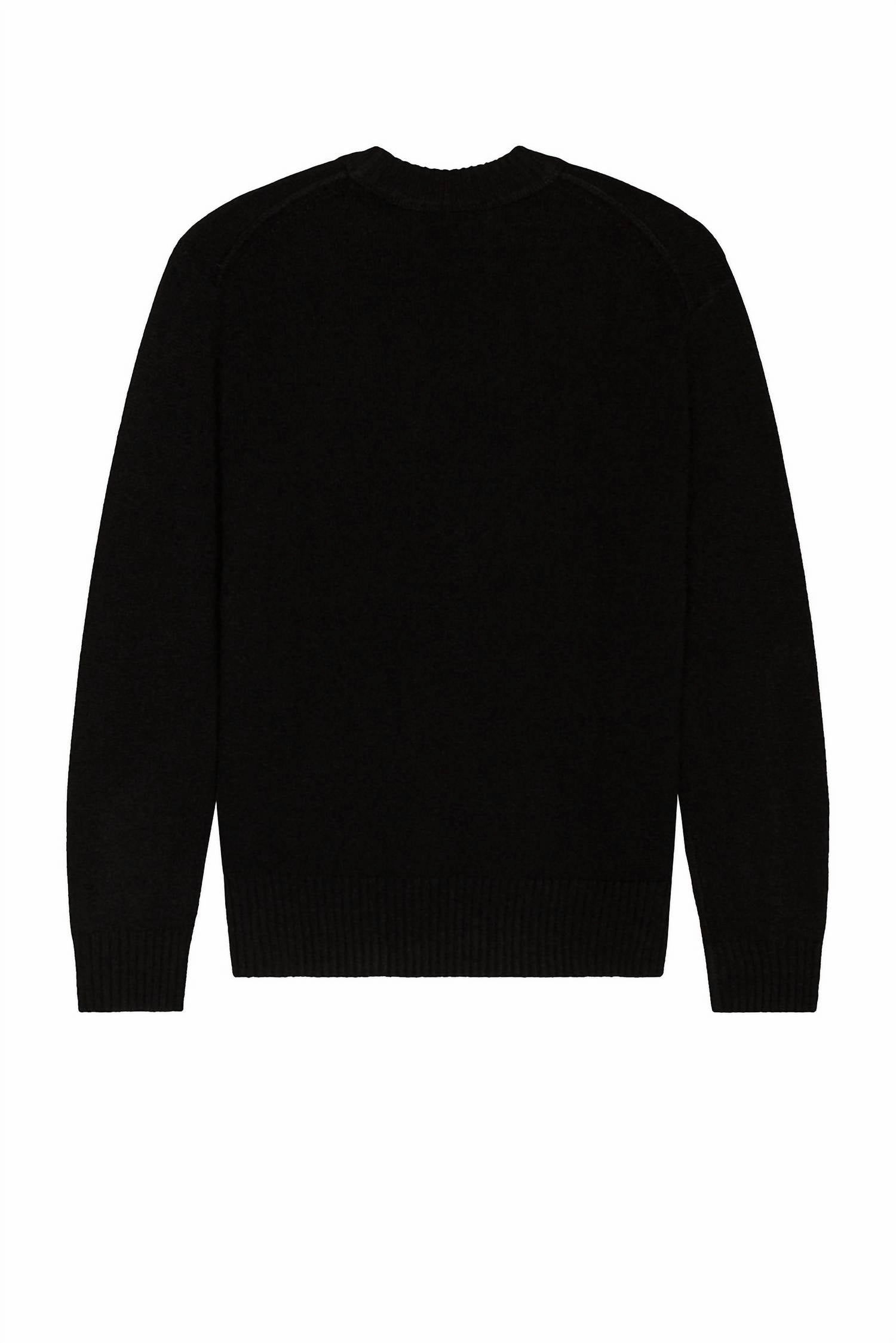 Unisex Crew Neck Sweater In Noir