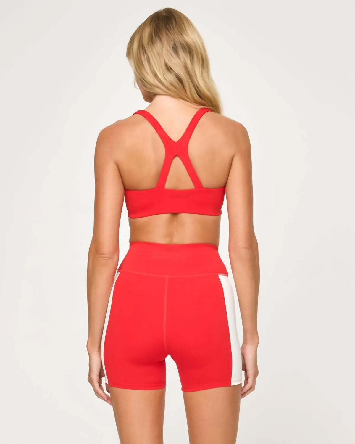 Uppercut Sport Bra In Flame/cream