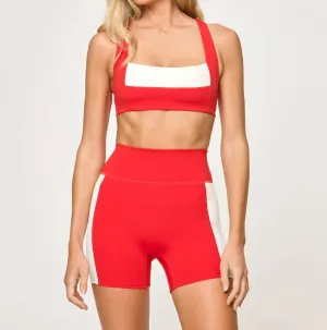 Uppercut Sport Bra In Flame/cream Activewear Womens - yoga pants clearance