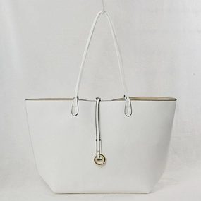 Vegan Leather Reversible 2-in-1 Tote Bag - White/Tan summer dresses best deals