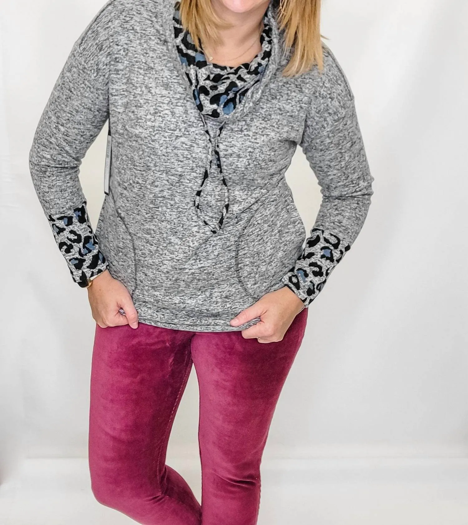 Velvet Flatten It Leggings In Ruby Wine