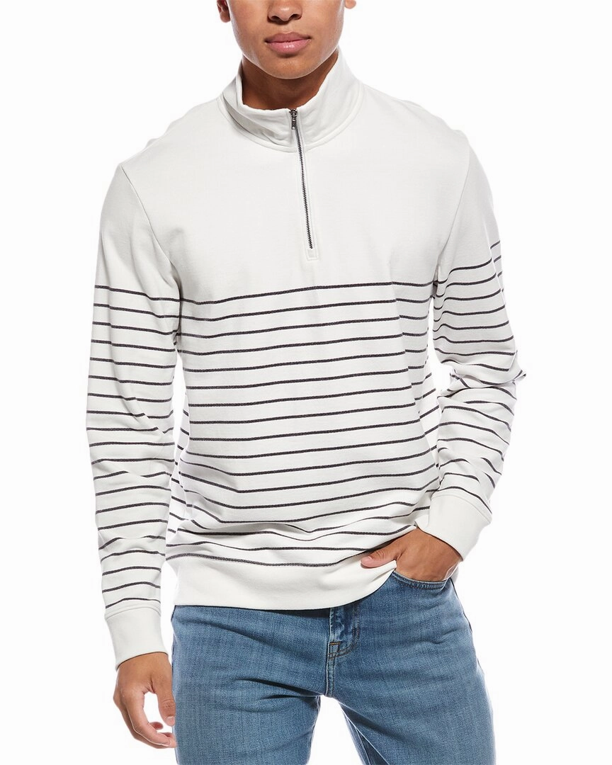 Vince Sueded 1/4-Zip Mock Neck Sweater cashmere sweaters sale