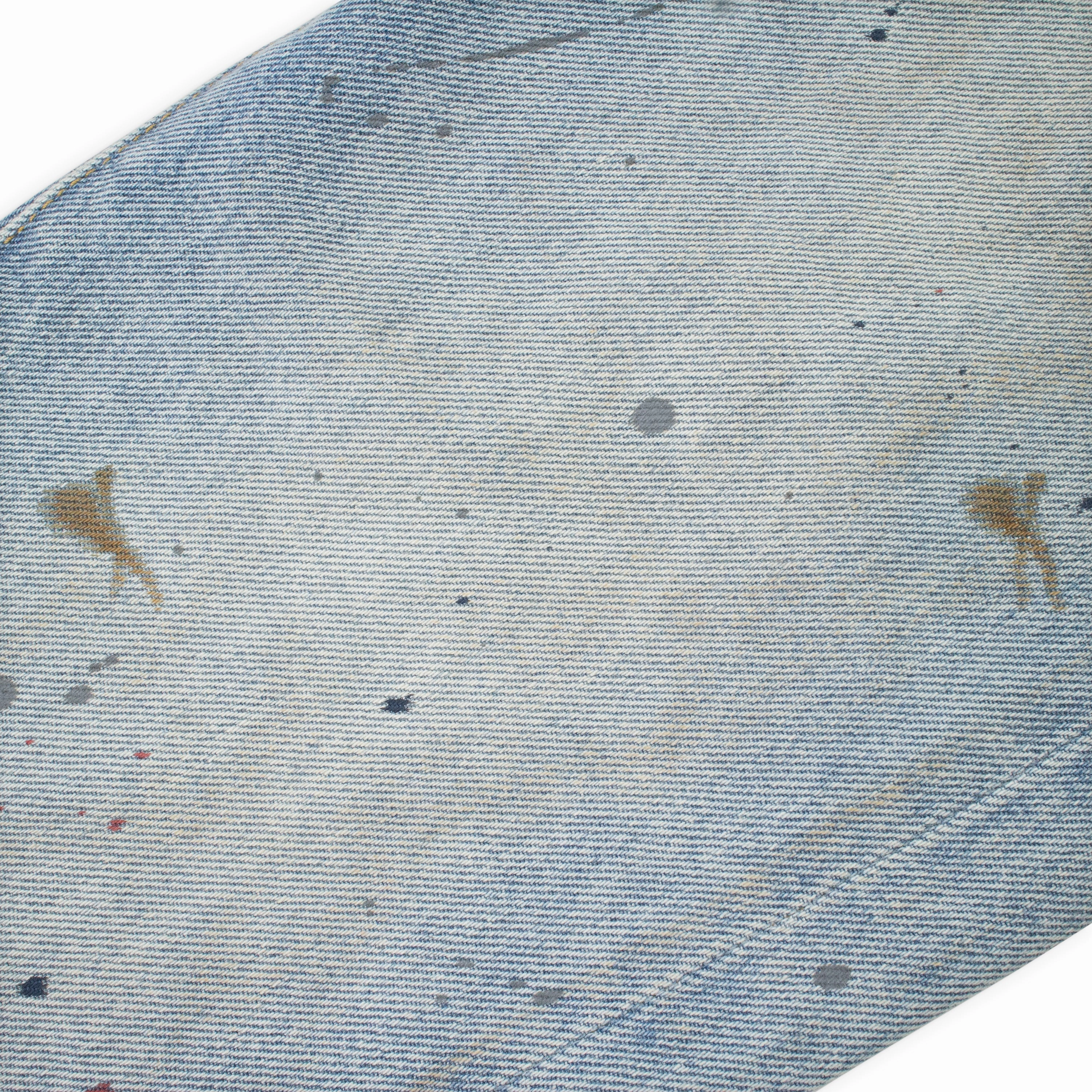VINTAGE DIRTY PAINTED Indigo SKINNY JEANS