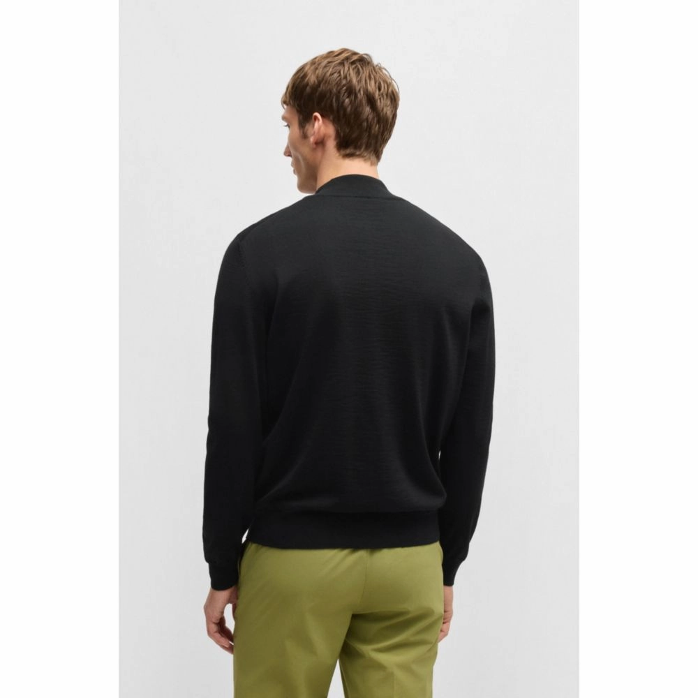 Virgin-wool cardigan in a regular fit