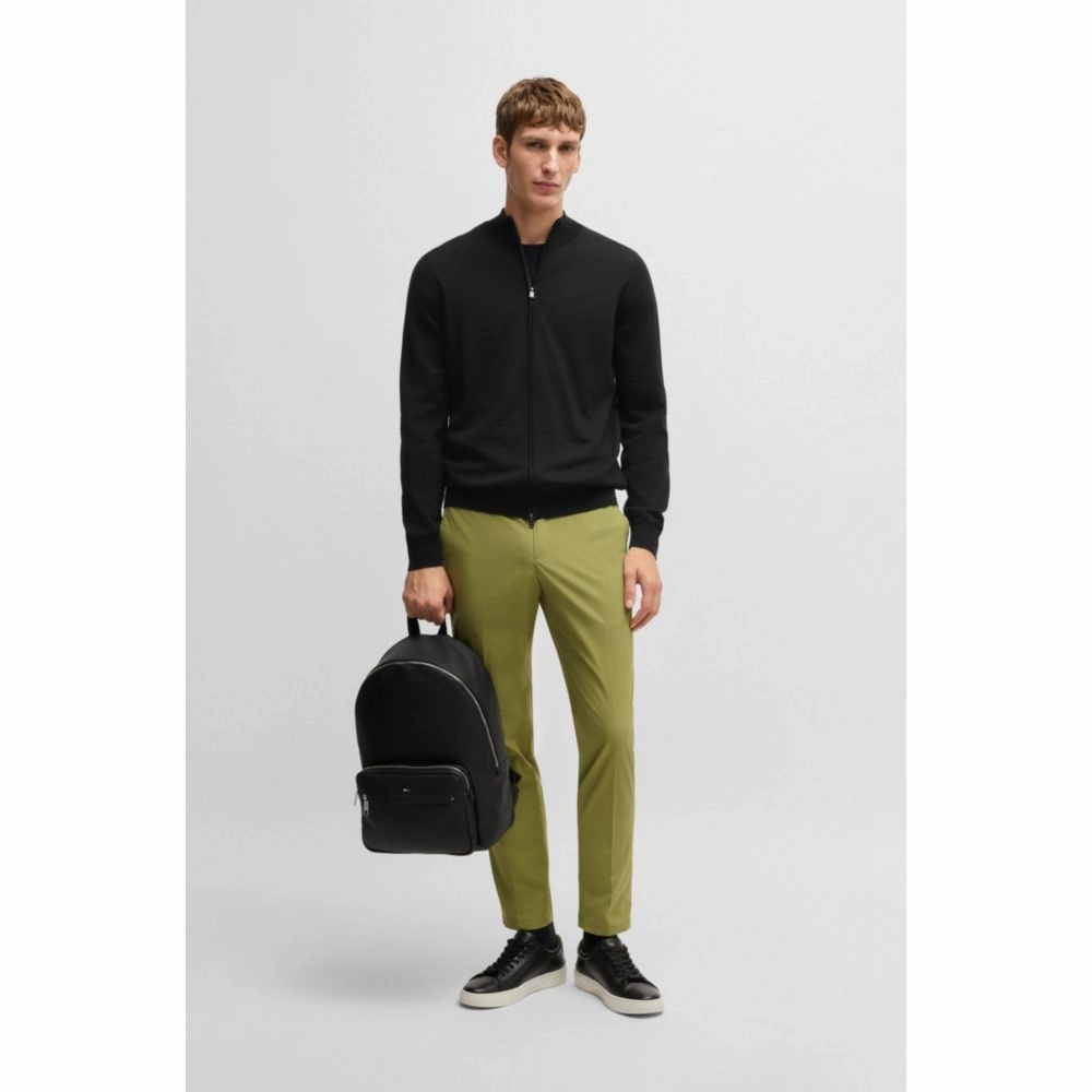 Virgin-wool cardigan in a regular fit