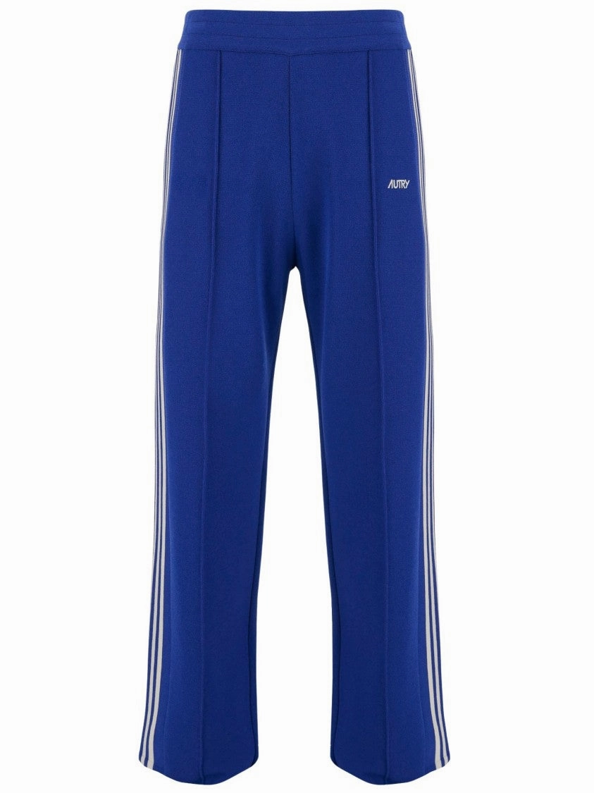 Viscose Blend Logo Pants