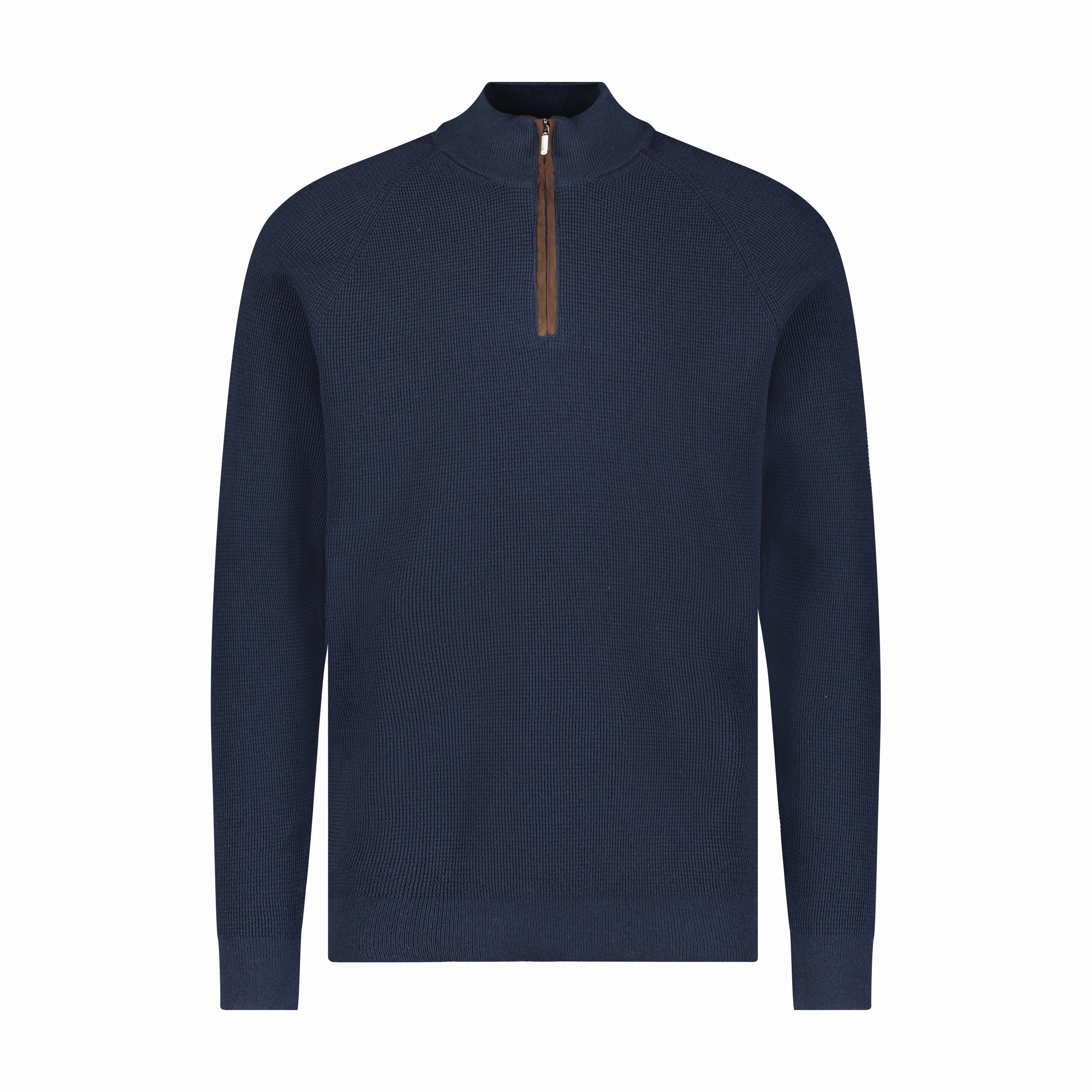 Waffle Weave Quarter Zip chunky knit discount