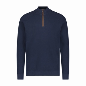 Waffle Weave Quarter Zip chunky knit discount