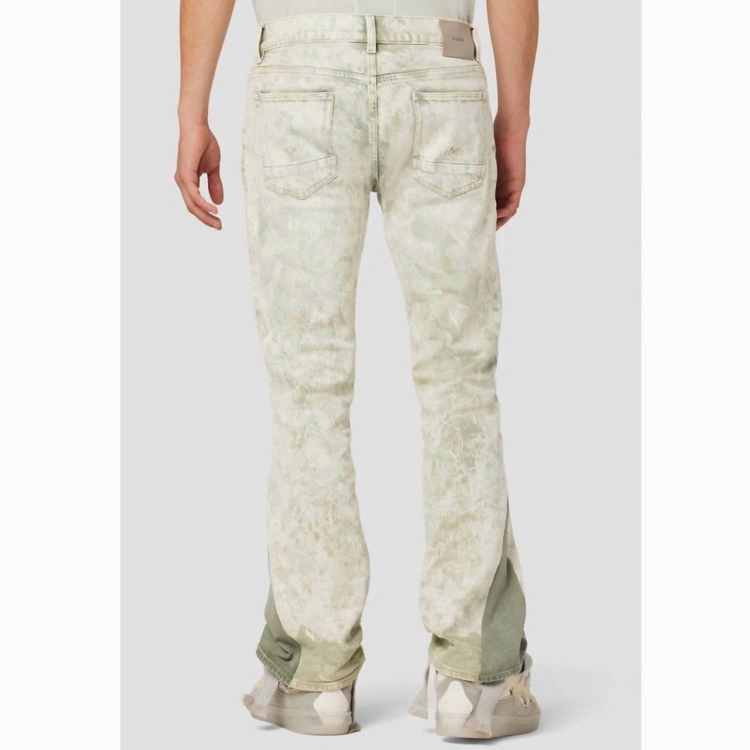 Walker Kick Flare Jeans In Acid Army Wash